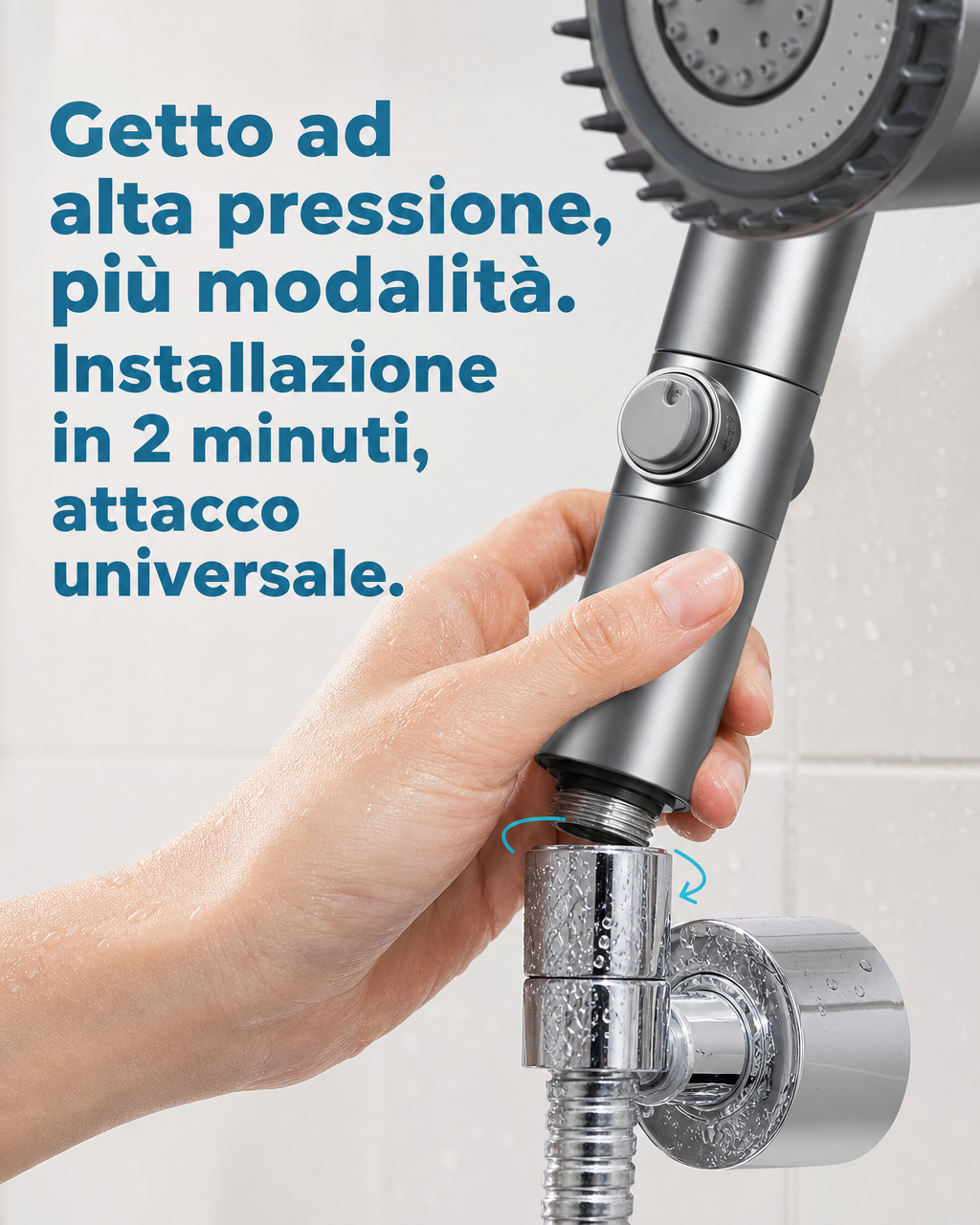 Soffione Doccia Filtrante Purific — 5 Filtri Inclusi