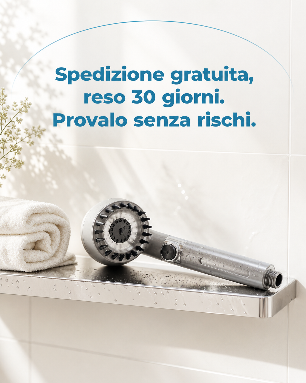 Soffione Doccia Filtrante Purific — 5 Filtri Inclusi