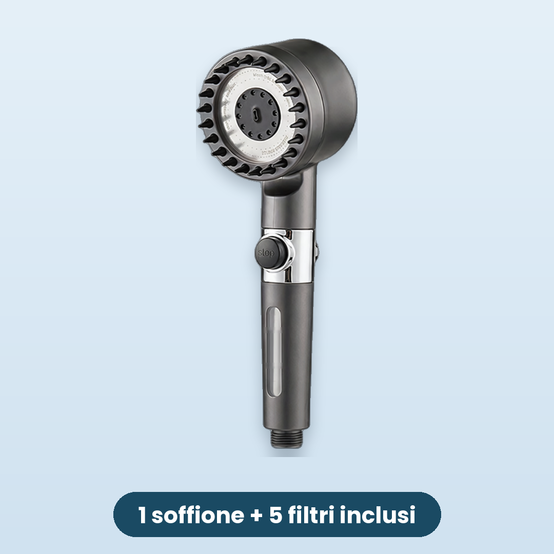 Soffione Doccia Filtrante Purific — 5 Filtri Inclusi