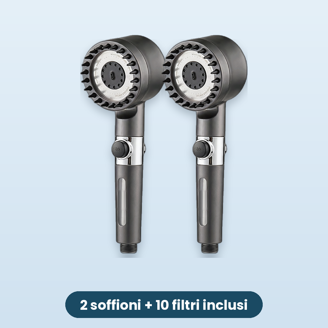 Soffione Doccia Filtrante Purific — 5 Filtri Inclusi